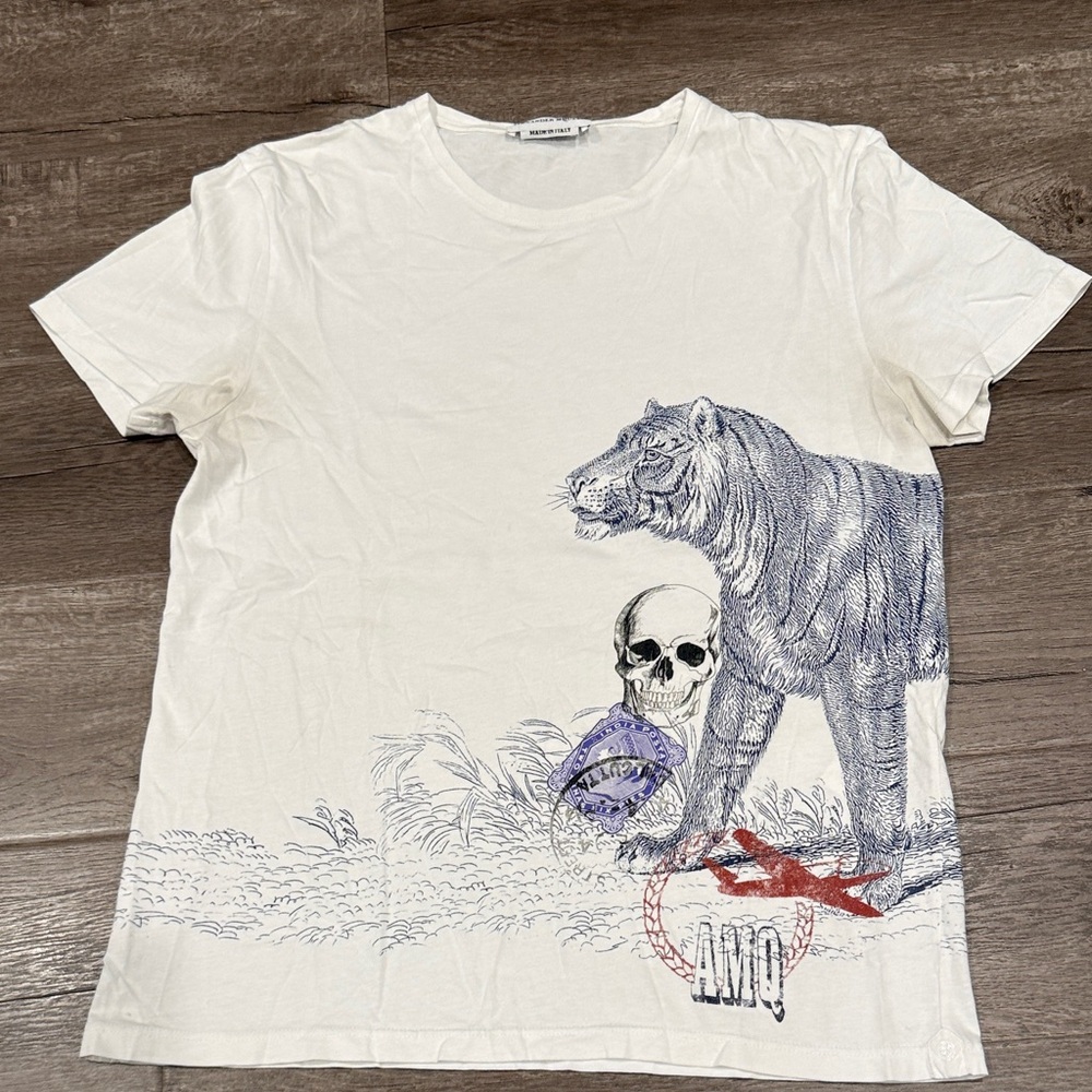 Alexander McQueen White T-Shirt